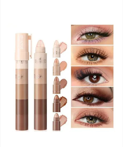 Paleta 5 farduri de pleoape, Lumina inalta, DCSZVIGS®, Aspect stralucitor, 02