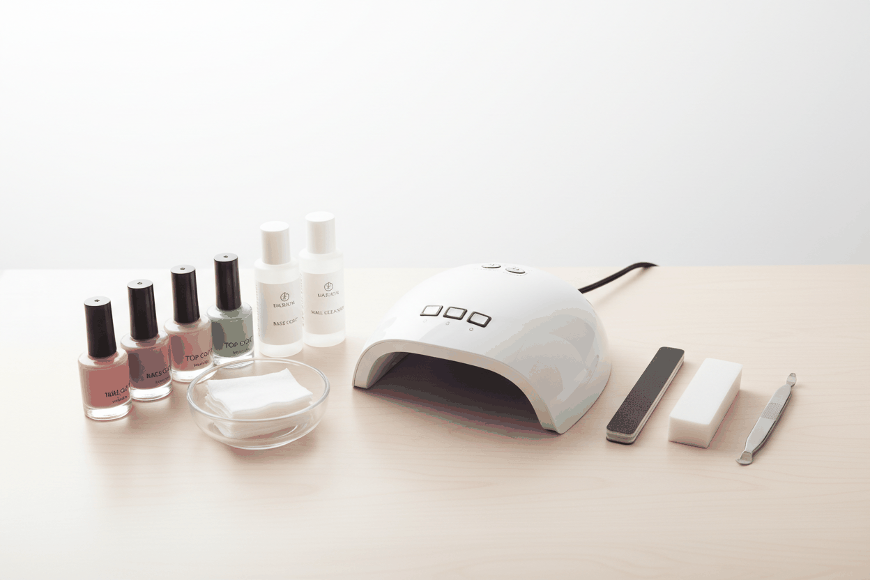 Manichiură unghii cu gel acasă pas cu pas cu produse profesionale și lampă LED