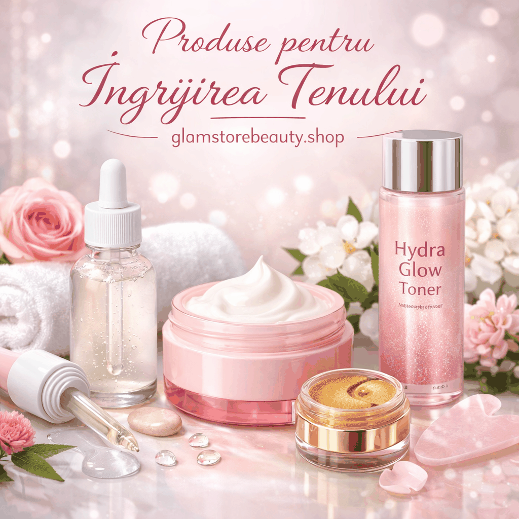 produse pentru îngrijirea tenului pentru curățare, hidratare și revitalizare piele sănătoasă și luminoasă