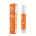 Crema de protecție solară SPF 50+ cu Vitamina C pentru protecție avansată împotriva UVA, UVB și luminii albastre, textură ușoară, absorbție rapidă, potrivită pentru toate tipurile de ten