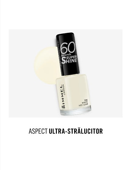 Lac de unghii Rimmel 60 Seconds Shine  culori deschise kit unghii gel 