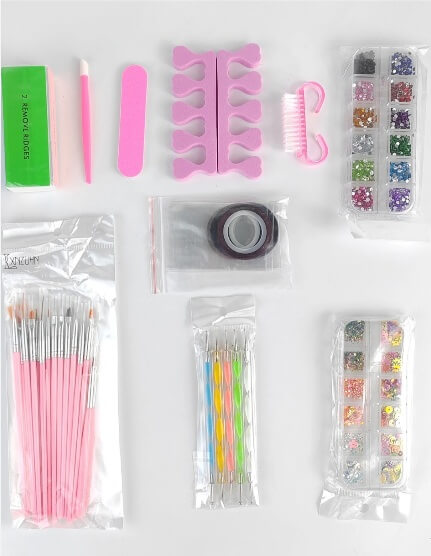 Set 37 Pensule Manichiură Profesionale pentru Nail Art – accesorii complete pentru unghii gel acasă | GlamStoreBeauty