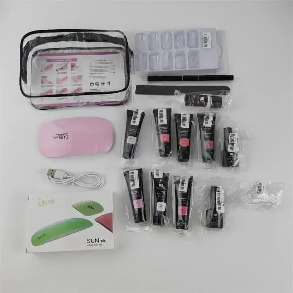 Set de unghii cu gel profesional complet pentru realizare manichiură perfectă acasă 