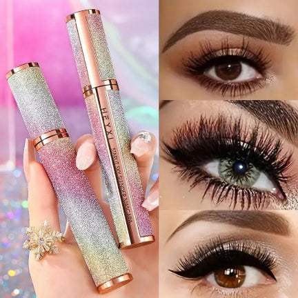 Rimel Negru Intens pentru curbarea genelor, rezistent la apă și decolorare, cu efect de alungire și formula durabilă, ofertă unul gratis unul.