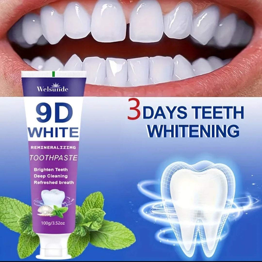 Pastă de dinți 9D Violet pentru albire rapidă și respirație proaspătă