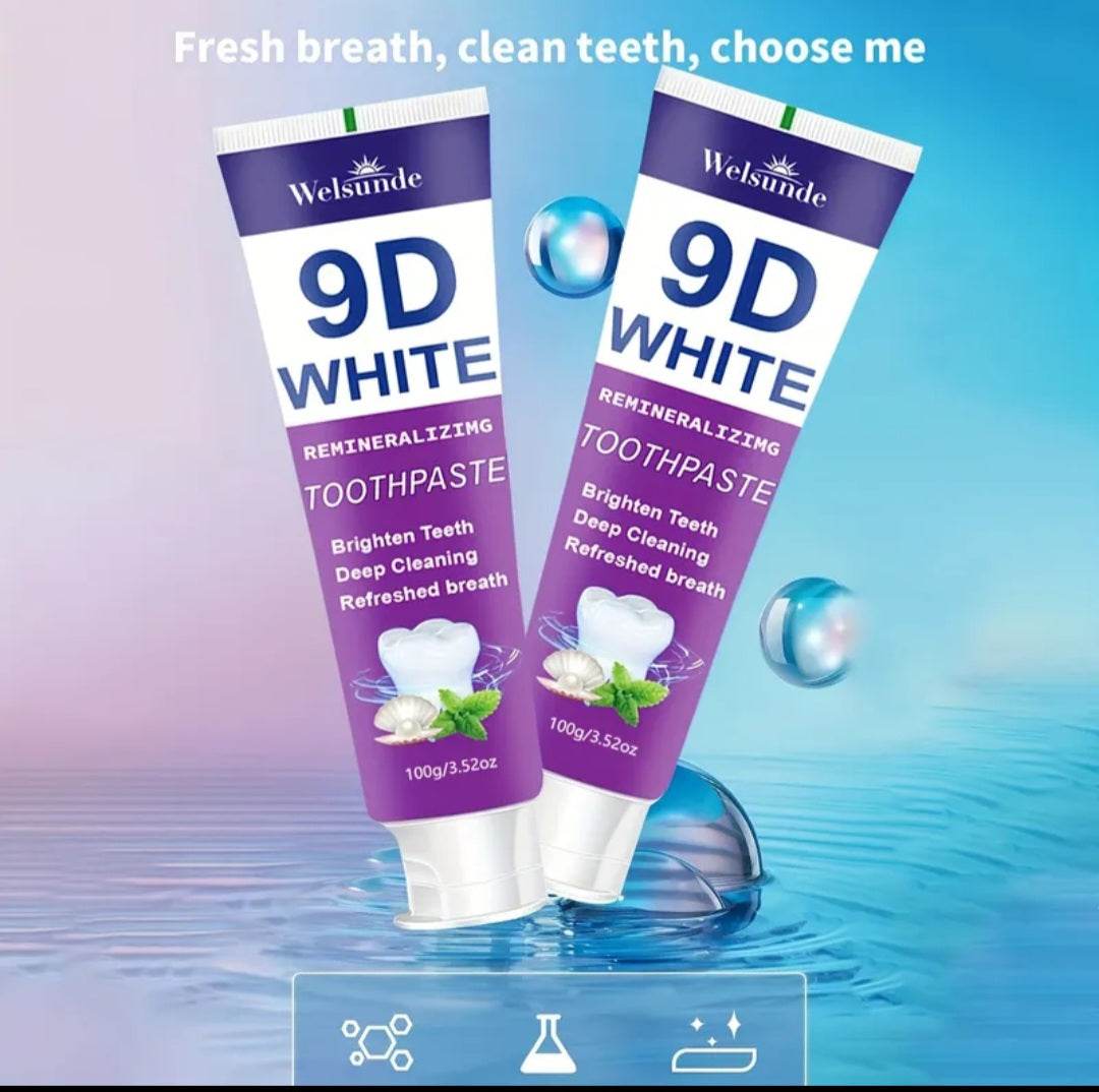 Pastă de dinți 9D Violet pentru albire rapidă și respirație proaspătă