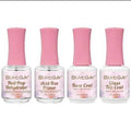 Nail prep kit with acid-free primer, base coat, and top coat in 15ml bottles for gel nails